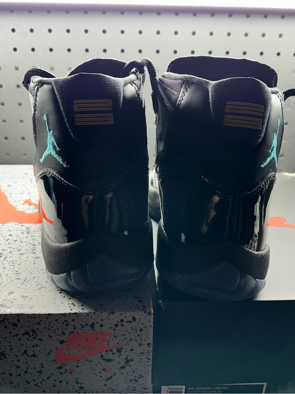 Jordan’s 11 Gamma Blue Men’s High-Top Sneakers